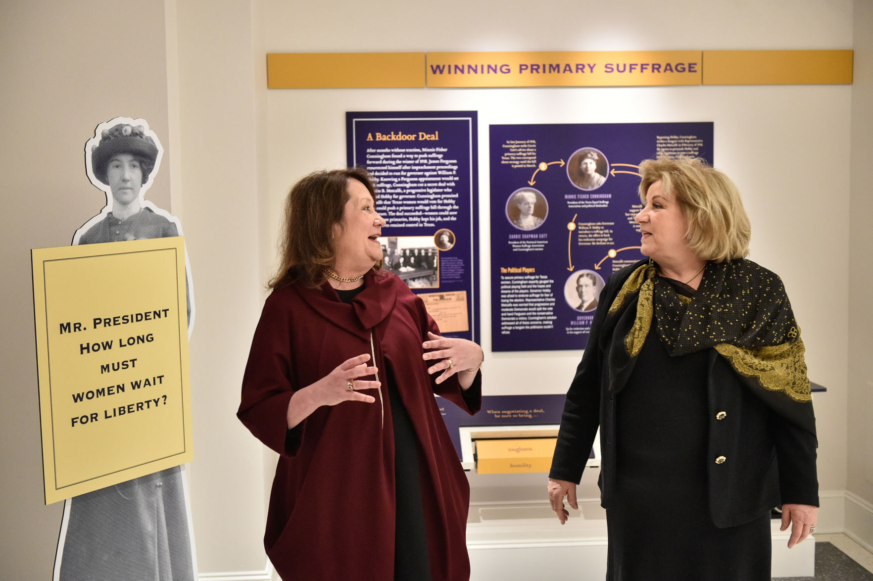 Touring the exhibits